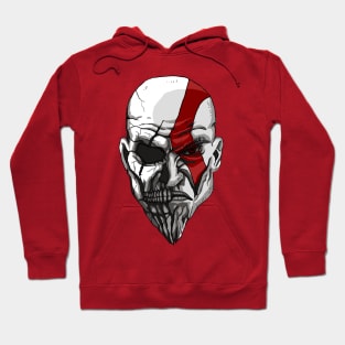 Kratos - Death and Rage Face Hoodie